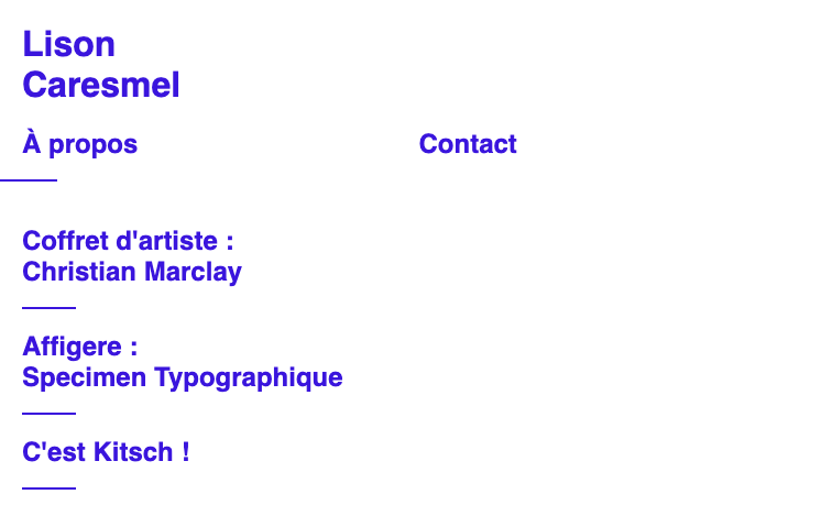 Portfolio Lison Caresmel