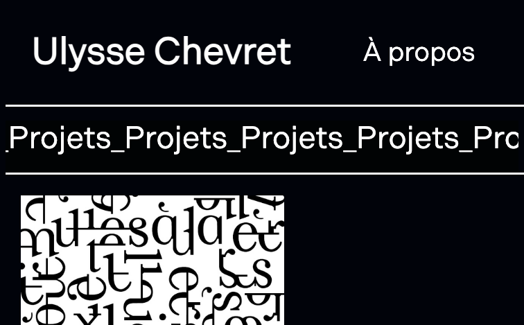 Portfolio Ulysse Chevret